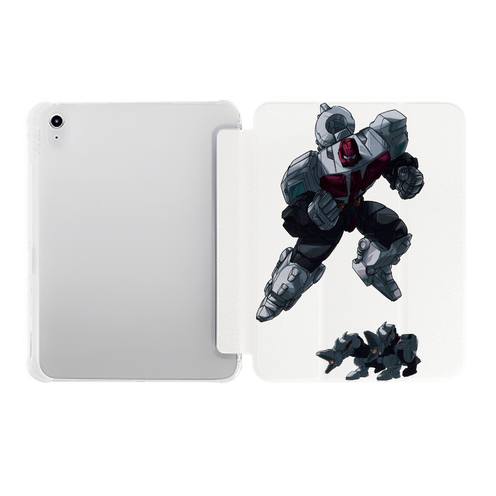 （画像用）  IPad ケース ペン収納付き 三つ折りスタンド PUレザー×シリコン 対応機種9.5/10.5/10.9インチ